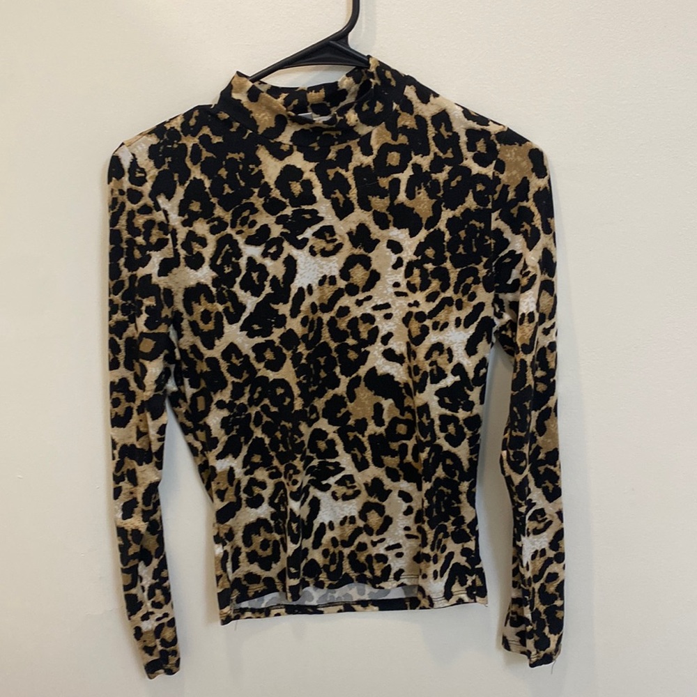 Leopard Mockneck